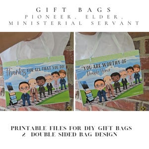 JW Brother gift bag/Elder school and appreciation gift/ JW gift/ Printable labels/Pioneer gift Digital Download