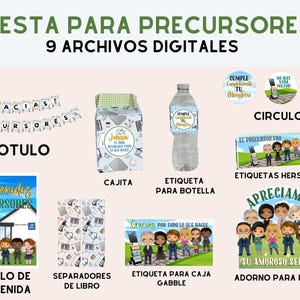 Fiesta para precursores /archivo digital/rotulos/etiquetas/decoraciones/regalo para precursor/escuela de precursores