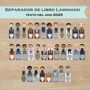 Separador de libro para hermanos /set de 4/Texto 2025 /Salmo 96:8/32 hermanos/Regalo para Testigo de Jehova