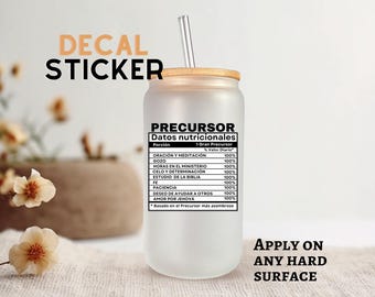 Precursor calcomania resistente al agua, permanente/DIY mug, tumbler/Pioneer Gift/JW Gift/DIY Gift/Uv-dtf