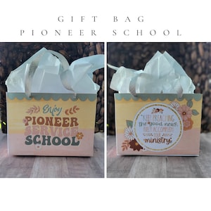 Sac cadeau et étiquette d’école Pioneer / Cadeau Pioneer / Cadeau JW / Étiquettes imprimables / Téléchargement numérique