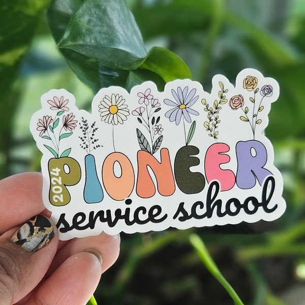 Pioneer Service School Jw /Waterproof Laminated Sticker/Bible inspired sticker/Jw gift