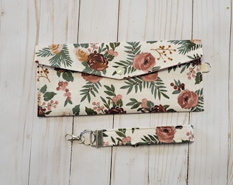 Tract, contact card and invitation holder/sturdy wallet/Campaig ninvitation holder/JW Gift/Boho floral