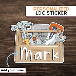LDC Sticker Personalized with name /Waterproof Laminated Sticker/Bible inspired sticker/Jw gift