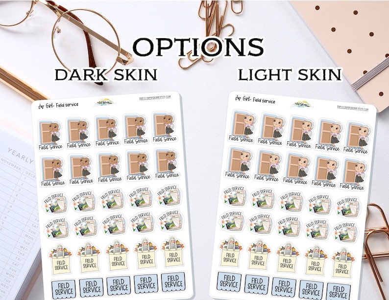 Field Service Unit Sticker Field Service Planner Stickers /planner Stickers/sticker Sheet/jw Girl ...
