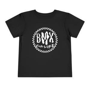 BMX Shirt for Kids, Toddler BMX Shirt, Checkered T-Shirt for Kids, BMX Racing Shirt for Kids