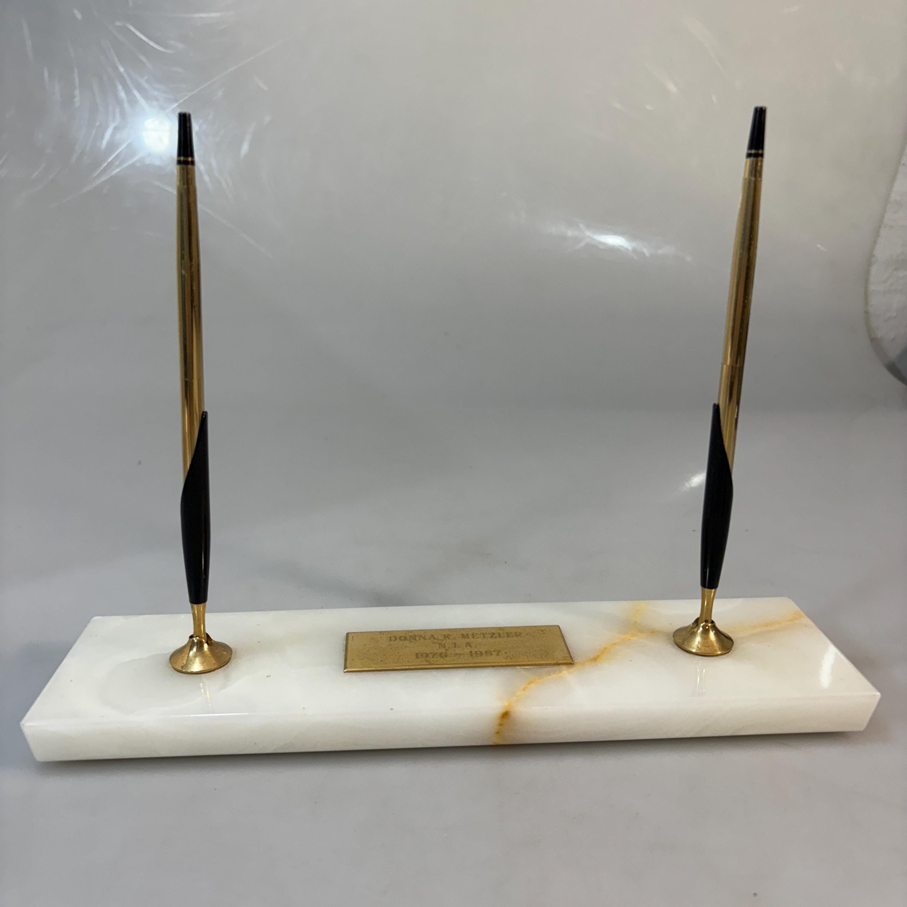 Cross 1/20 12K Gold Filled Ballpoint Pen Pencil Desk Set Vintage