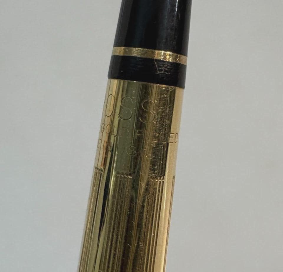 Cross 1/20 12K Gold Filled Ballpoint Pen Pencil Desk Set Vintage