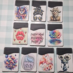 Monedero para tarjetas para teléfono móvil / Monedero para tarjetas para teléfono / Monedero adhesivo para tarjetas para teléfono