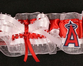 Los Angeles Angels Baseball Wedding TOSS Garter  Handmade