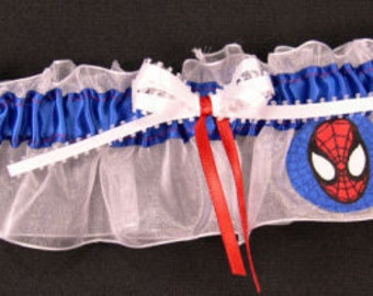 Spiderman Superhero Bridal Wedding Garter