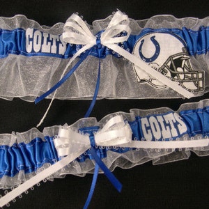 Indianapolis Colts Handmade NFL Weddingl Garter Set