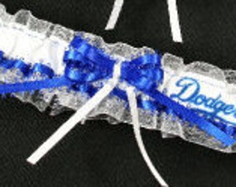 Los Angeles Dodgers Baseball Wedding TOSS Garter  Handmade