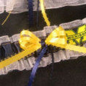 Michigan U of M Wolverines Wedding Toss Garter Handmade image 1