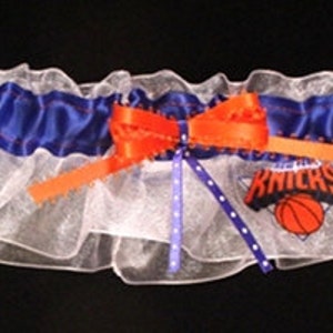 New York Knicks Handcrafted Basketball Wedding Bridal Garter