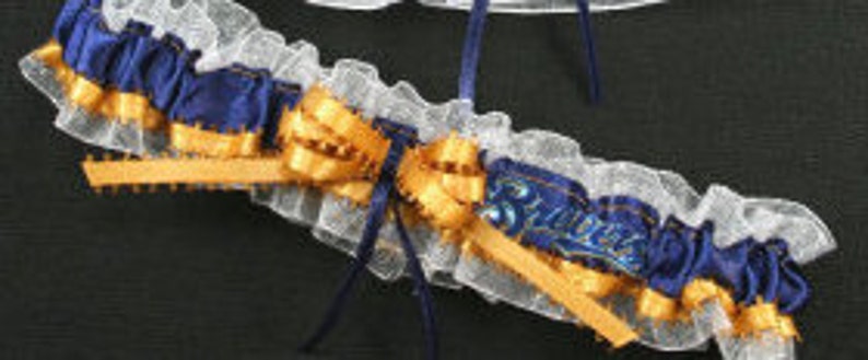 Milwaukee Brewers Baseball Wedding TOSS garter  Handmade