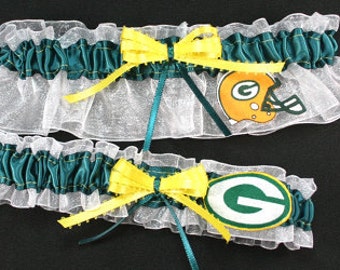 Green Bay Packers Handmade NFL Garter Set