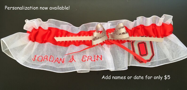 Thundering Herd Wedding Bridal Garter Handmade Can Be Personalized Marshall