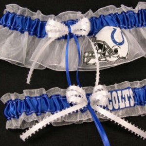 Indianapolis Colts Handmade Garter Set