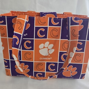 Clemson Tigers Purse Bag Tote College Football Patchwork