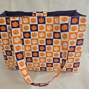 Clemson Tigers Purse Bag Tote College Football Large