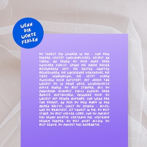 Geschenk für werdende Mutter „Ein Wunder“ – Postkarte aus Recyclingpapier | Mutmacher Karte, Mum to be Geschenk, Muttertag