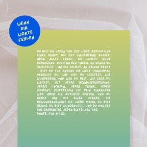 Karte zum Muttertag „Danke, Mama“ – Postkarte aus Recyclingpapier | Muttertag, Mama Karte, Geschenk für Mama, Dankeschön Karte