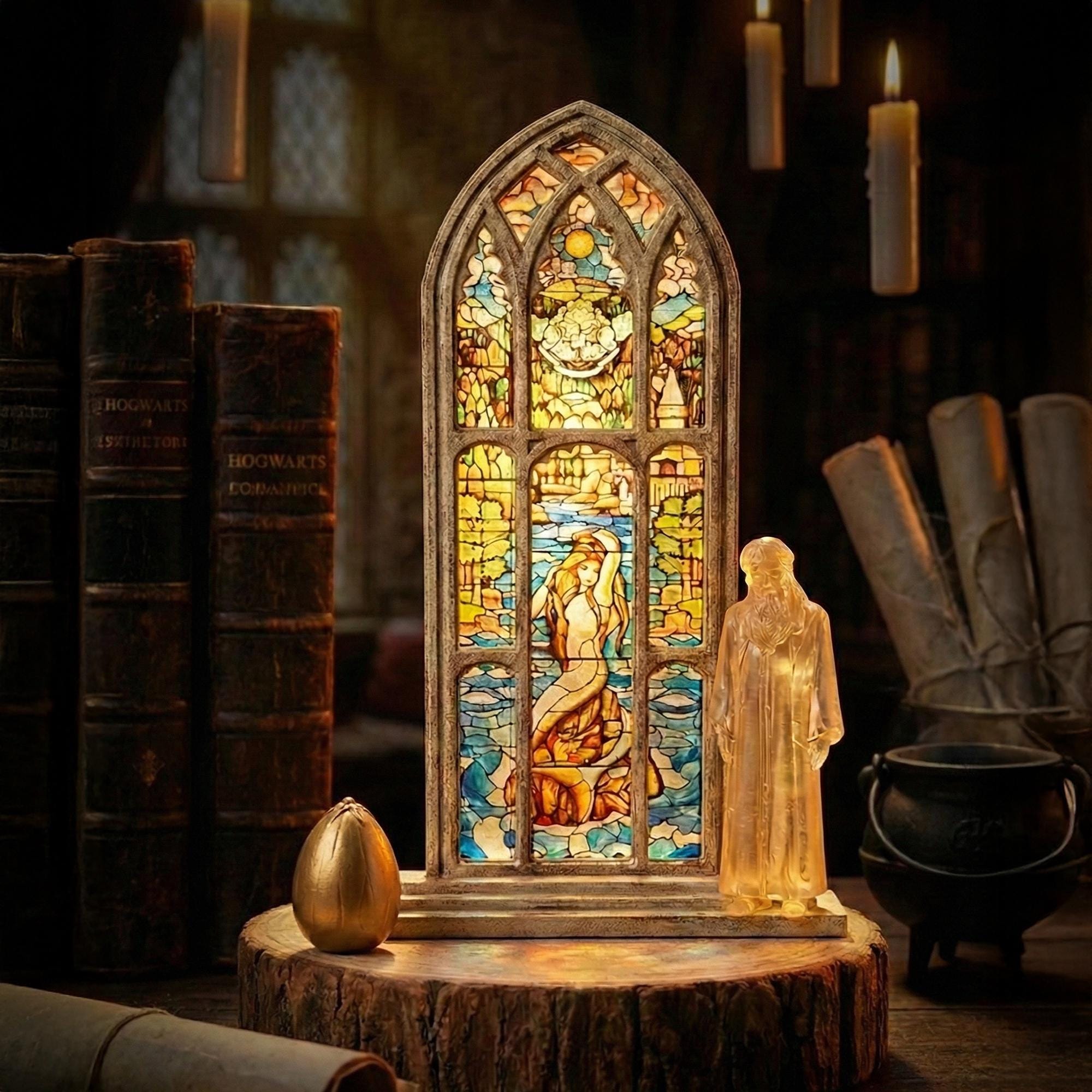 Potter mermaid stained glass - Etsy 日本