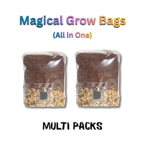 All-In-One Mushroom Grow Bags — Magical Manure-Loving, Coco coir substrate, Multiple Packs, 2lb Each