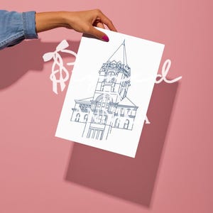 Georgia Tech Tower Digital Print