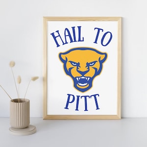 University of Pittsburgh Hail 2 Pitt Digital Print
