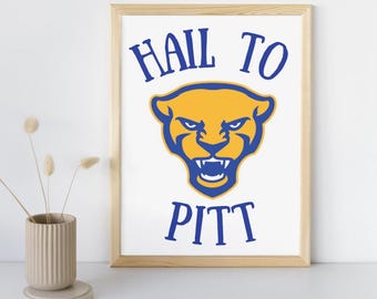 University of Pittsburgh Hail 2 Pitt Digital Print
