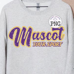 Custom Mascot PNG Image, School Team Mascot Retro Vintage Design, Sublimation Designs Downloads, PNG File