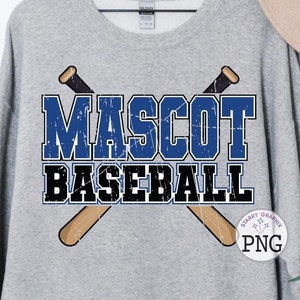 Custom Mascot Baseball PNG Image, Personalized Mascot And Colors, Sublimation Designs Downloads, PNG File