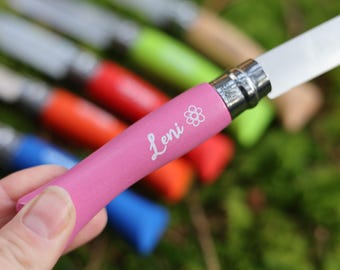 Schnitzmesser für Kinder, Opinel Schnitzmesser, personalisierte Kindermesser, Kindermesser mit Namen, Geschenk Kind, Taschenmesser, mit Name