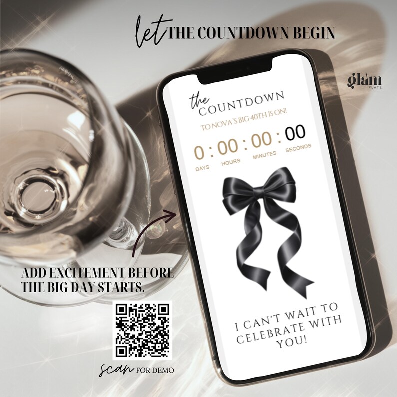 Minimalistische zwarte strik uitnodigen minimalistische RSVP, online RSVP-uitnodiging, RSVP-websites, bewerkbaar uitnodigend, zwarte kokette BB4 met strikthema afbeelding 4