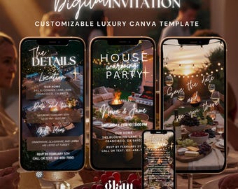 Housewarming invitation backyard Party,housewarming bbq invite,House warming invite,new house party invitation,barbeque grill invite