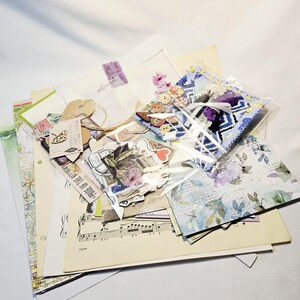 Kit de 100 piezas para diarios basura, papelería para diarios basura DIY, collage y manualidades, papel vintage, efímeras, pegatinas y álbumes de recortes.