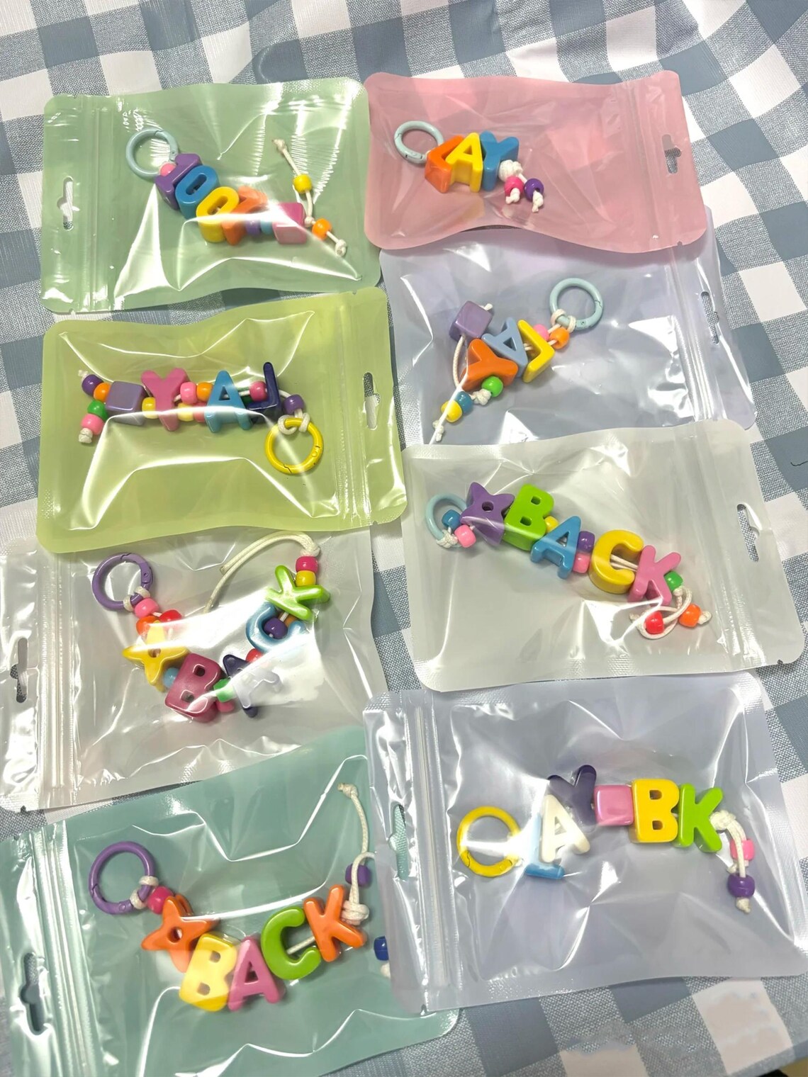 Keychain Y2k Rope Custom Letter Rope Bag Charms,stylish Bag Charm,y2k Rope Purese Charm ...