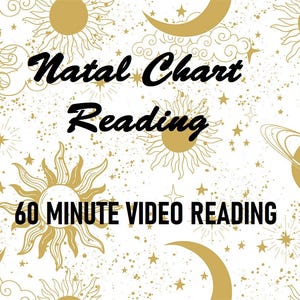Astrologie Natal Chart Legung - 60-minütige Video Lesung