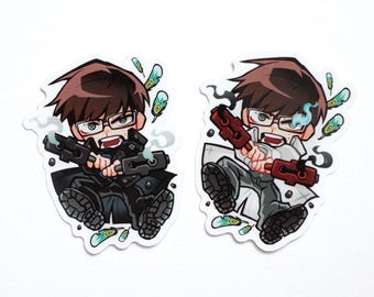 Yukio Okumura 2.5 inch Blue Exorcist Stickers