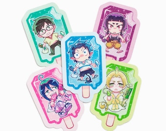 Blue Exorcist Popsicle Sand Glitter 2.5" Sticker Fanart | Set of 1, 2, or 5