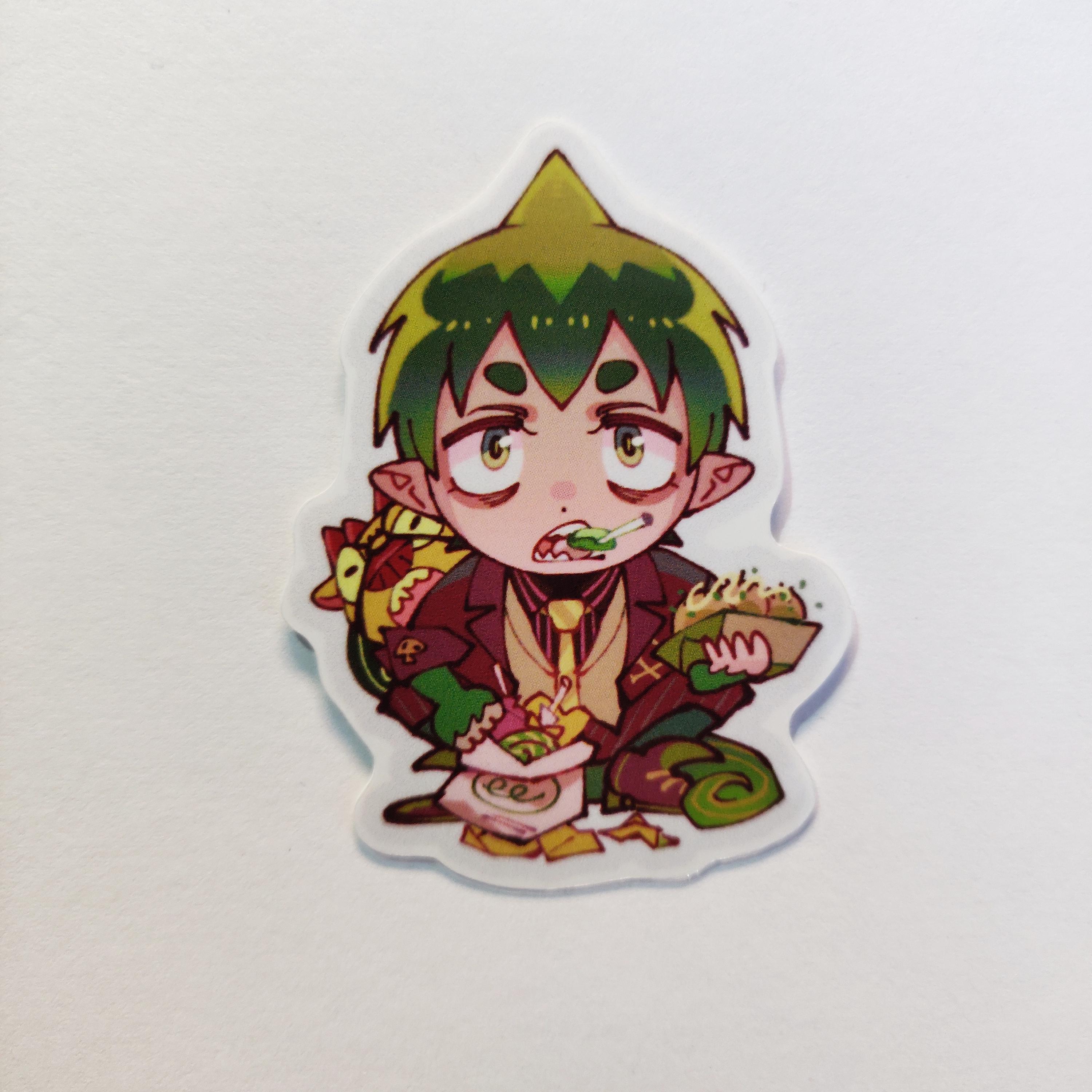 Amaimon Blue Exorcist 2 Inch Sticker | Food Eating Demon With Pet | Ao No  Exorcist Fun Anime Sticker - Etsy, image size:3000x3000