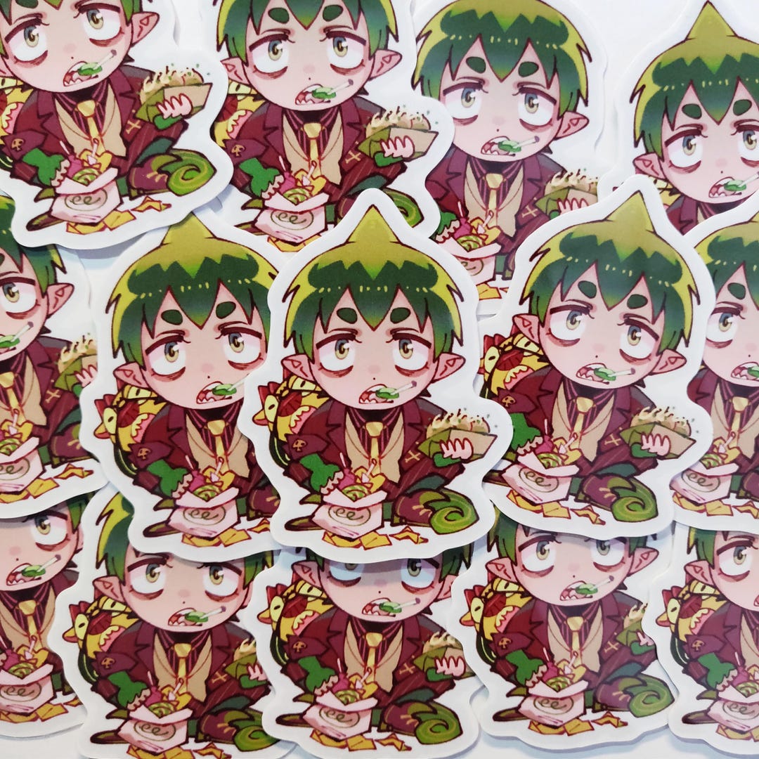 Amaimon Blue Exorcist 2 Inch Sticker | Food Eating Demon With Pet | Ao No  Exorcist Fun Anime Sticker - Etsy, image size:1080x1080