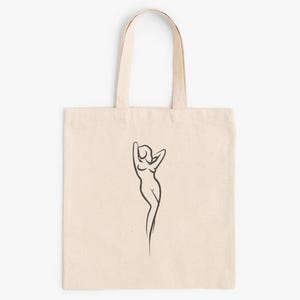 Female Form Graphic Tote Bag