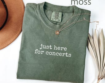 Comfort Colors®-concertshirt, shirt muziekliefhebber, festivalshirt, concertganger cadeau, cadeau voor haar, cadeau voor hem, concert-T-shirt, grappig concert