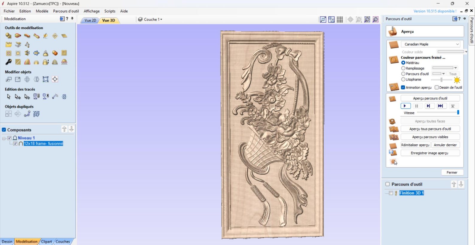 Flowers,rose, 3D STL Model, CNC Router Engraver, Artcam, Aspire, CNC ...