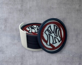 Juego de posavasos de los Yankees de Nueva York – Regalo de la MLB impreso en 3D