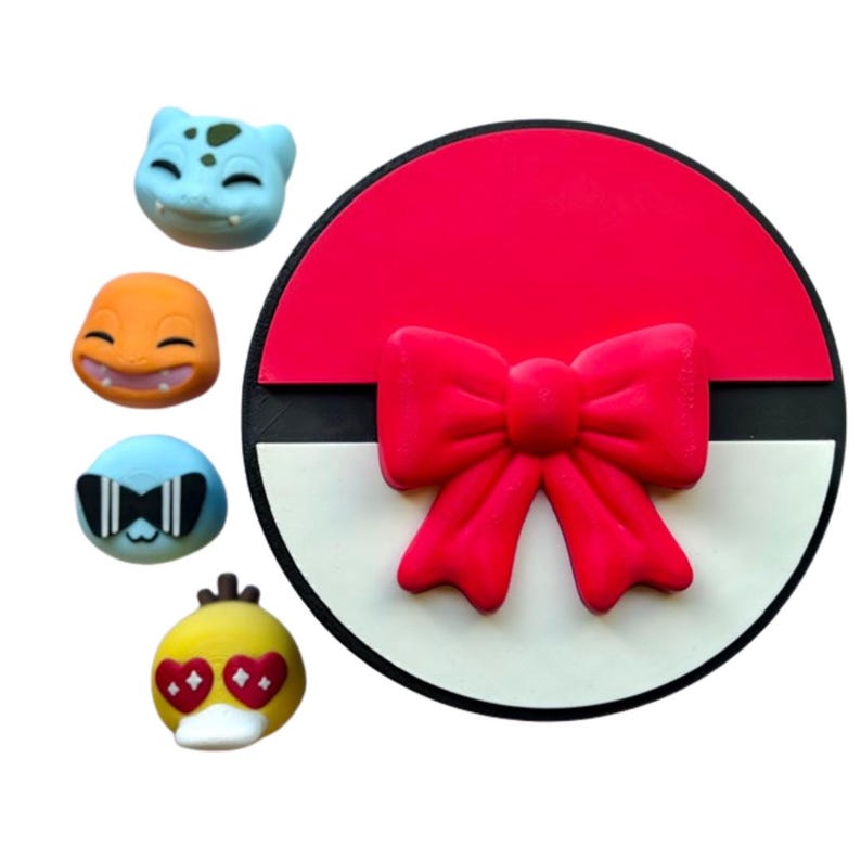 Pokemon Valentine's Day Chibi Magnet Box | Anime Gift | Fan Collectible