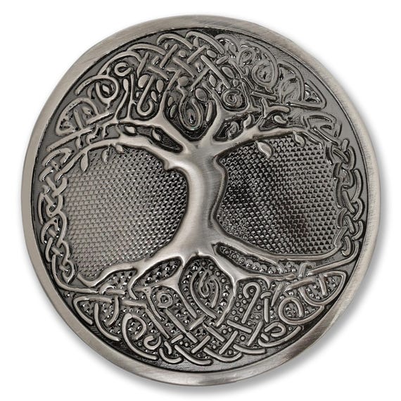 Tree of Life Celtic Kilt Belt Buckle - Rust-free Brass by  display picture 2